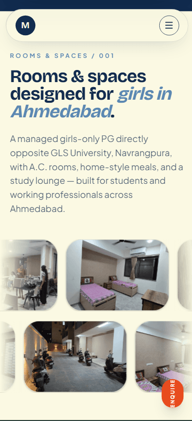 Mansarovar Girls PG – Website & AI SEO / GEO — screenshot 3